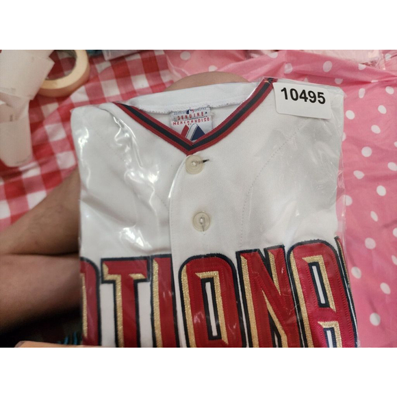 Vintage Majestic Washington Nationals Home Jersey Men's XXL MLB White Throwback - Picture 9 of 9